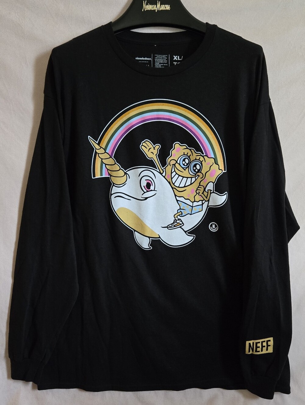 NEFF x SPONGEBOB x NICKELODEON LONGSLEEVE SHIRT * SZ.XL